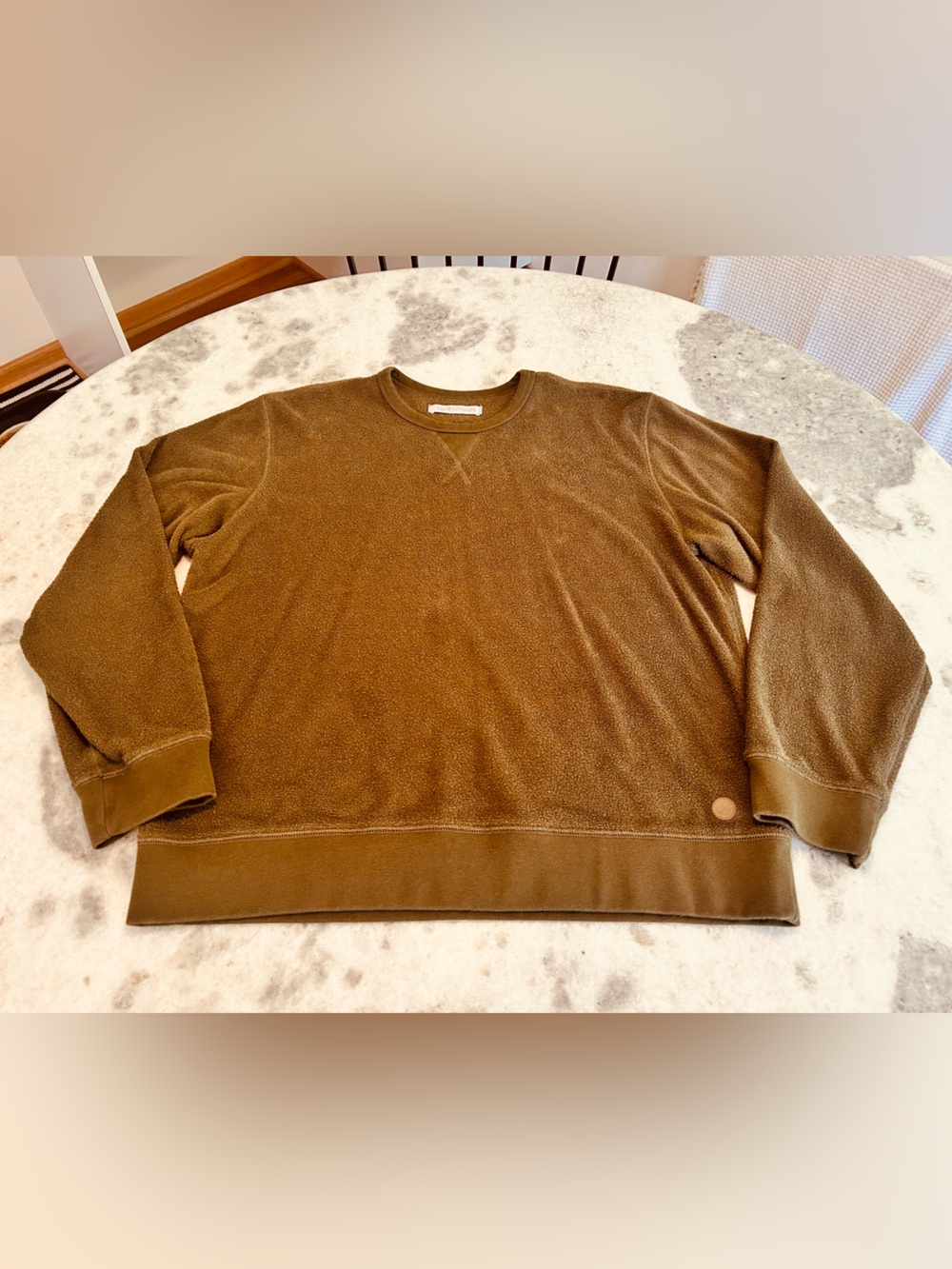 Men’s Outerknown Hightide French Terrycloth Crew Sweatshirt Large